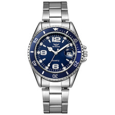 Swiss Army Men's Maverick Navy Blue Dial Steel Bracelet Watch 241602