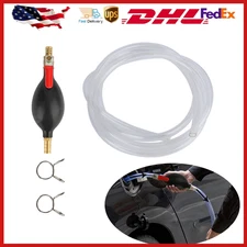Gas Transfer Siphon Pump Gasoline Siphone Hose Oil Fuel Water Transfer Hand Pump