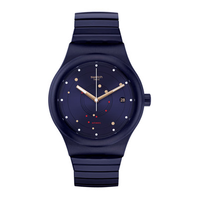 Swatch SISTEM SEA FLEX SUTN403AB - Blau Automatik Armbanduhr UK sehr gut gebraucht