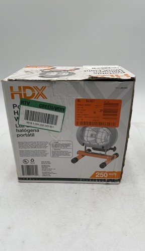 HDX 250W Portable Halogen Work Light Adjustable Head Job Site Utility Lamp - Picture 2 of 5