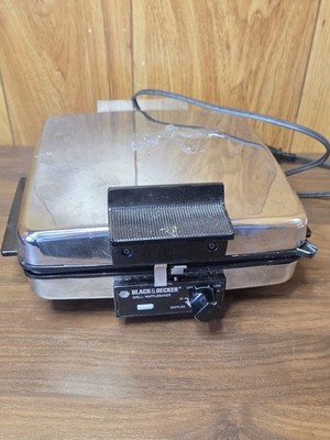 Vintage Black & Decker 3 in 1 Waffle Baker Maker Grill G48TD Type 2 Tested Works