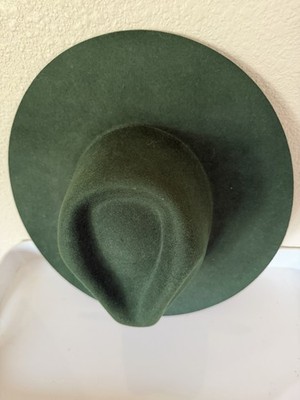 NWT AMERICAN HAT MAKERS RANCHER HAT OLIVE GREEN MENS WOMENS SIZE SMALL WOOL FELT