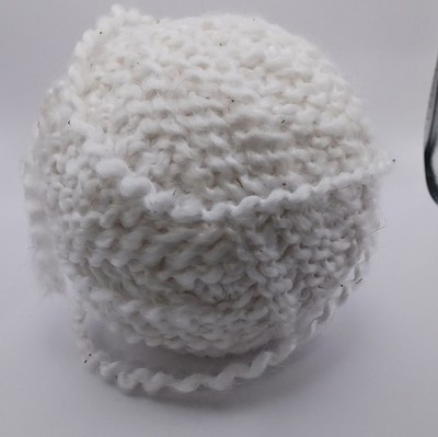 Vintage white angora yarn