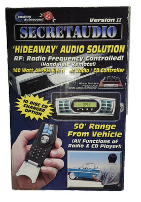 Custom Autosound 140 Watts Secret Audio Hideaway Audio AM/FM Version II NEW