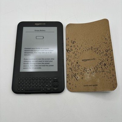 Amazon Kindle Keyboard 3rd Generation | Model D00901 Wi-Fi only TESTED