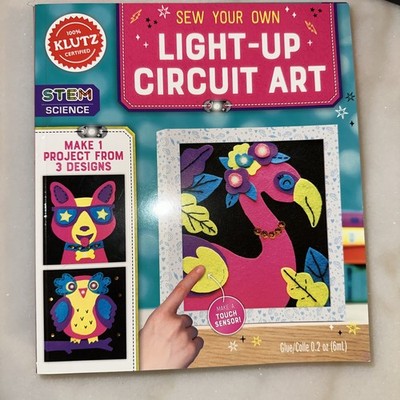 Sew Your Own Light-up Circuit Art by Klutz. 3 Design Choices. Stem Science. NEW