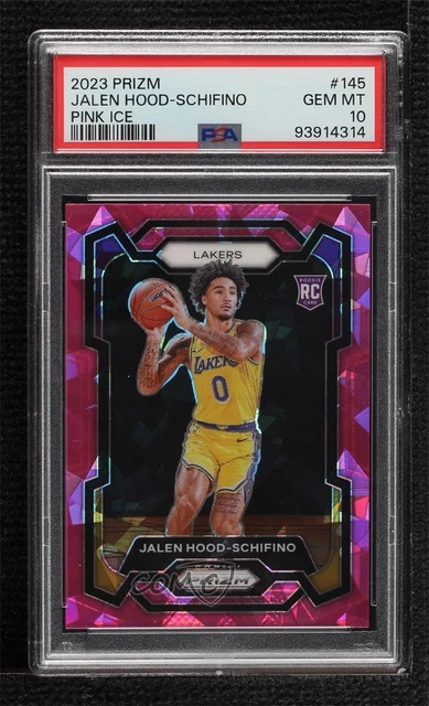 2023-24 Panini Prizm Pink Ice Jalen Hood-Schifino #145 PSA 10 GEM MT Rookie RC