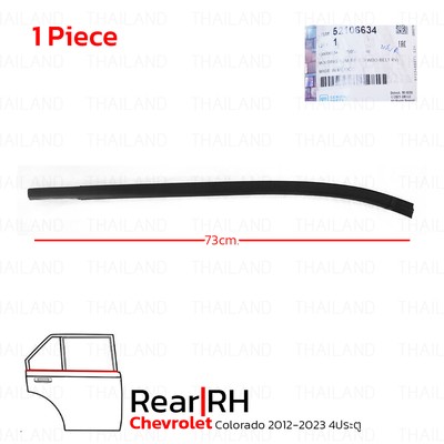 Rear Rh Outer Weatherstrip Door Belt For Chevrolet Colorado Pick Up 2012 - '23