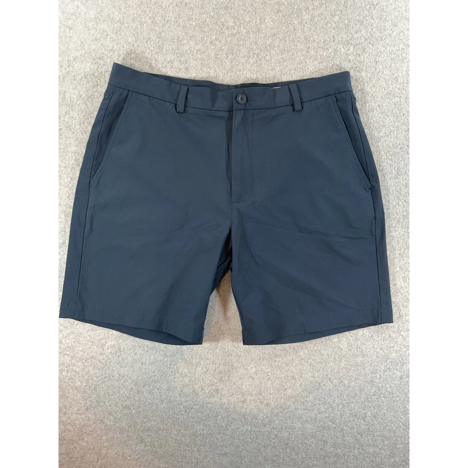 Vineyard Vines Mens Navy Blue Performance Golf Shorts 35 Flat Front Stretch #719