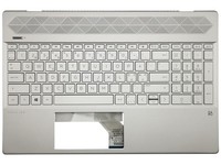 Hp Pavilion 15-CW 15-CS Cover Handauflage Tastatur Nordisch Silber Beleuchtet