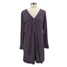 Madewell Womens Medium Dress Button-Front Mini Dress In Petite Blooms Floral