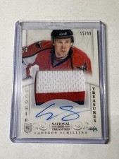 2013-14 Panini National Treasures Rookie /99 Cameron Schilling Patch Auto