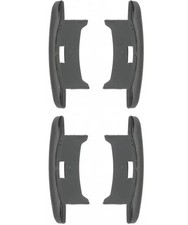 4x Embout guidage de lame de volet roulant en PVC noir pour lame alu de 55 x 13m