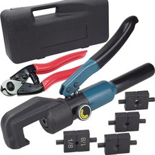 Custom Hydraulic Crimper Tool for 1/8 Stainless Steel Cable Railing Kit Hardw...