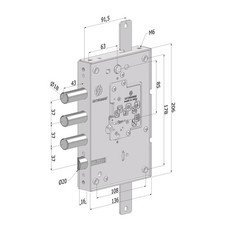 SECUREMME Serrature per porte blindate senza cuore (da acquistare a parte)