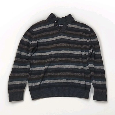 Re Del Mare Sweater Mens sz L Wool Cashmere Blend Striped Pullover Multicolor R1