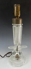 Vintage Ornate Crystal Electric Table Lamp
