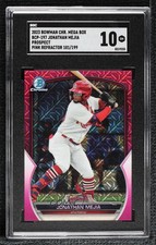 2023 Bowman Chrome Mega Box Pink Mojo Refractor Jonathan Mejia SGC 10 GEM 14bn