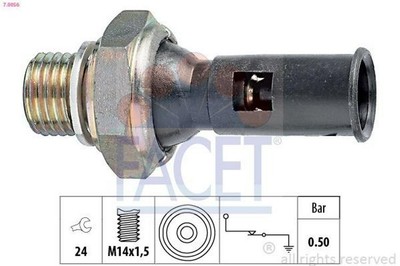 FACET 7.0056 Öldruckschalter Öldrucksensor für FORD KUGA I Kuga Mk1 (C394)