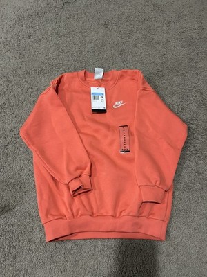 Kids Nike orange crewneck sweatshirt size M NWT