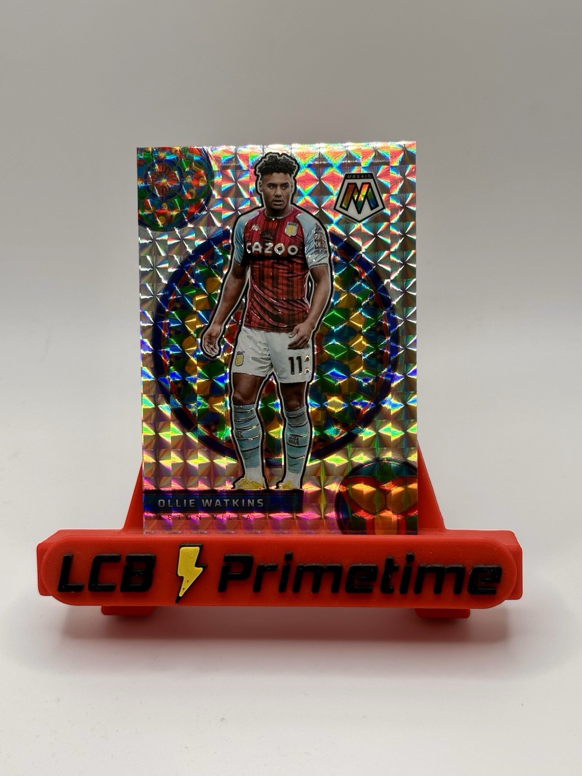 2021-22 Panini Mosaic Premier League - Stained Glass Ollie Watkins #13