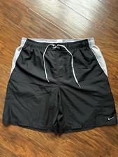 Nike Swim Trunks Size Large Black And Gray EUC 
