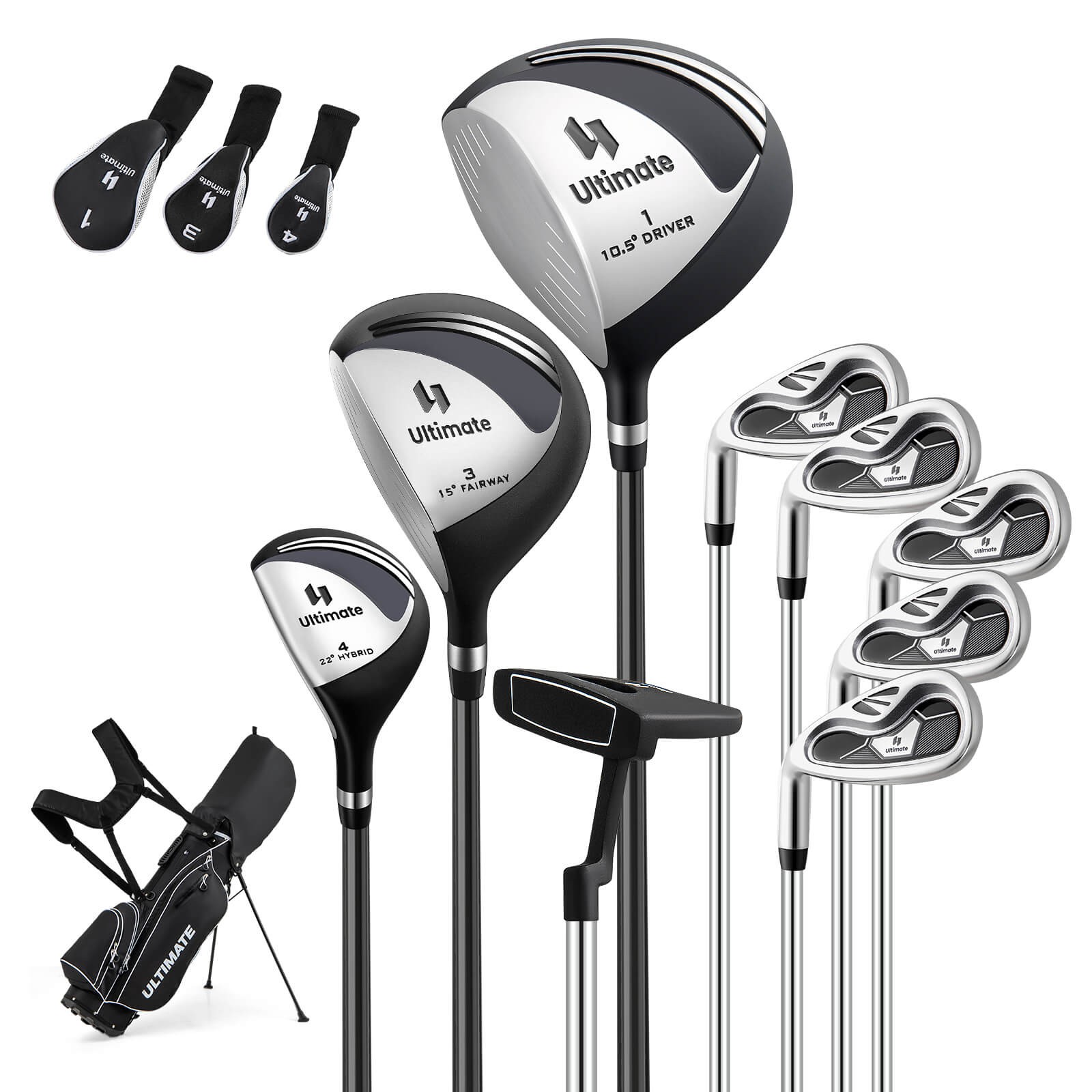 Clubs & Bag Set W/460cc #1 Driver, #3 Fairway