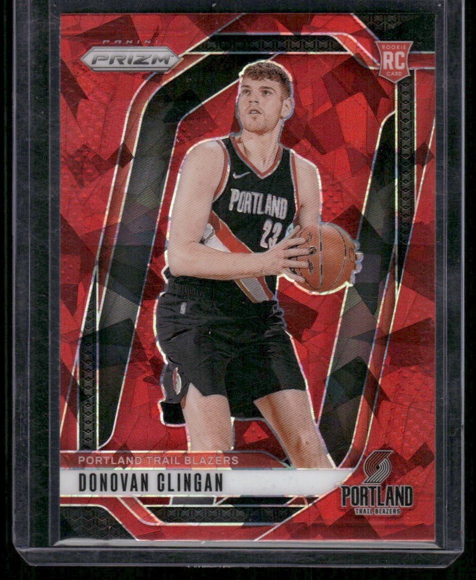 2024-25 Panini Prizm - Donovan Clingan #221 Red Ice Prizm (RC)
