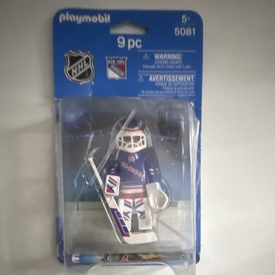 Playmobil NHL New York Rangers Goalie Figure 9pc Set 5081 (2014)