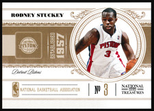 2010-11 Playoff National Treasures #27 Rodney Stuckey #d 49/99