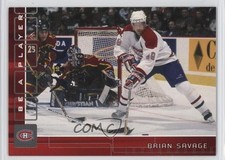 2001-02 ITG Be A Player Memorabilia Ruby Fall Expo 5/10 Brian Savage #157 1r5