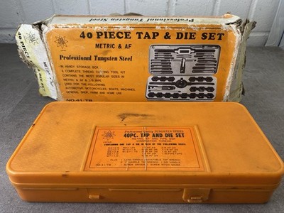 Vintage Gewindebohrer & Schneideisen Set metrisch und AF Made in Japan von Tool Star