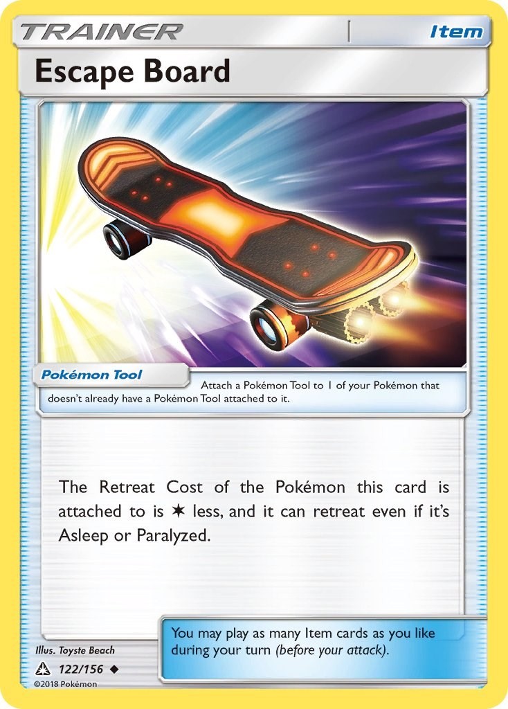 Escape Board (122/156) Uncommon NM SM05 SM - Ultra Prism Pokemon TCG