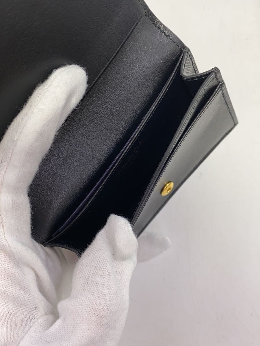 PRADA Card Case Leather Black Men's thumbnail 5