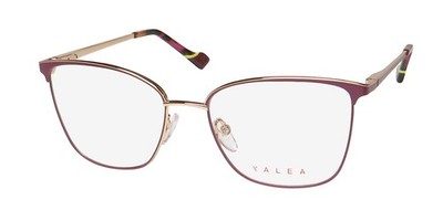 NEW YALEA VYA052 DONNA GLASSES FULL-RIM 54-17-135 SQUARE WOMENS 0307 RED METAL &