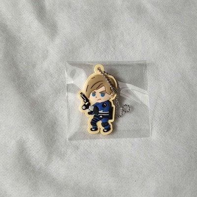 Capcom Resident Evil Leon Rubber Keychain New Collectible Game Merchandise