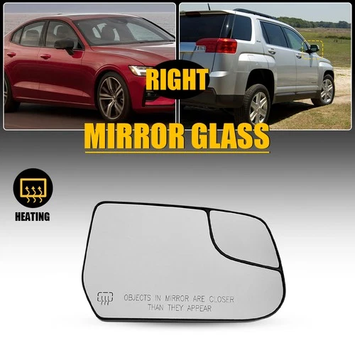 Mirror Glass Right Side Fit For 2010-2017 Chevy Equinox GMC Terrain Power Heated