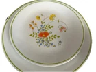 Corelle 15 Piece Set 4 Dinner (3) Salad Plates (4) Cups & (4) Saucers, 1978 Vtg