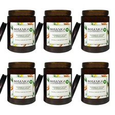 Air Wick Botanica Duftkerze, Karibisches Süßgras & Sandelholz - 6er Pack je 500g