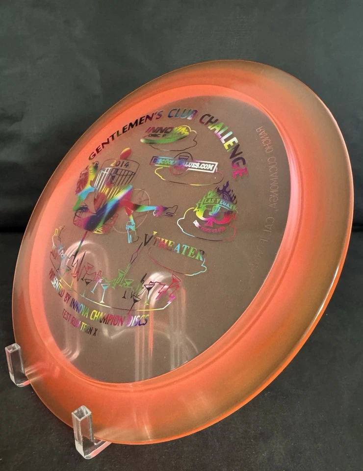 2014 GCC TEST RUN TERN-X Champion Disc Golf Innova NEW 173g SWIRLY Pink w/ COA - Image 3 of 4