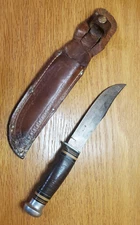 Vintage Kinfolks 368 Hunting Knife Fixed Blade with Original Sheath