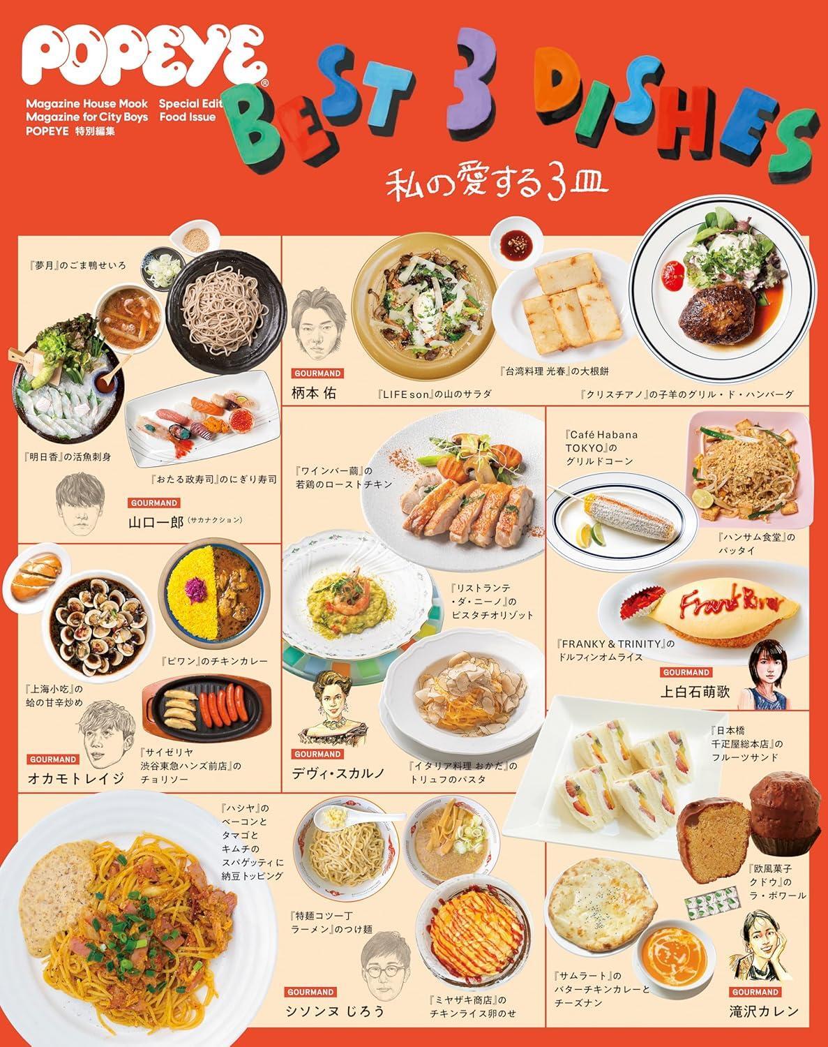 Book POPEYE Special Edition: BEST 3 DISHES My Beloved 3 Plates Japanese Mook
