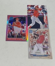 Shohei Ohtani Angels Pink Optic Rated Rookie- Topps/ Gypsy Queen (3) Card Lot!