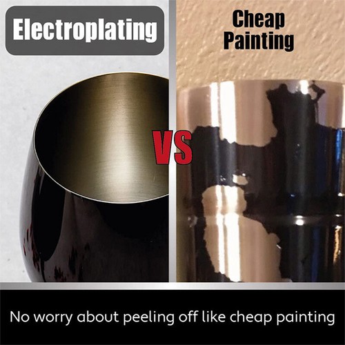 550ml Large Stainless Steel Wine Glasses Metal Drink Goblet Cup Electroplated UY - Picture 16 of 32