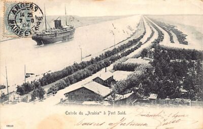 Egypt - PORT SAID - Arrival of Steamer Arabia - Publ. unknown