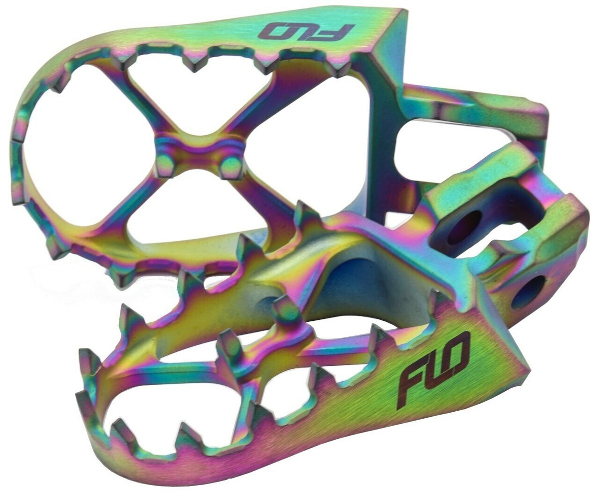 FLO MOTORSPORTS 2023 Yamaha YZ125 TITANIUM FOOT PEGS JET