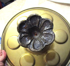 Vintage Brass Green Gold Footed Passover Seder Plate Pesach Made Israel Platter — photo 6