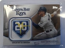 2020 Topps - Jumbo Special Event Jersey Sleeve Patches Austin Meadows 22/25