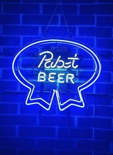 Pabst Blue Ribbon Beer 20"x16" Neon Sign Light Lamp Bar Open Wall Decor Night