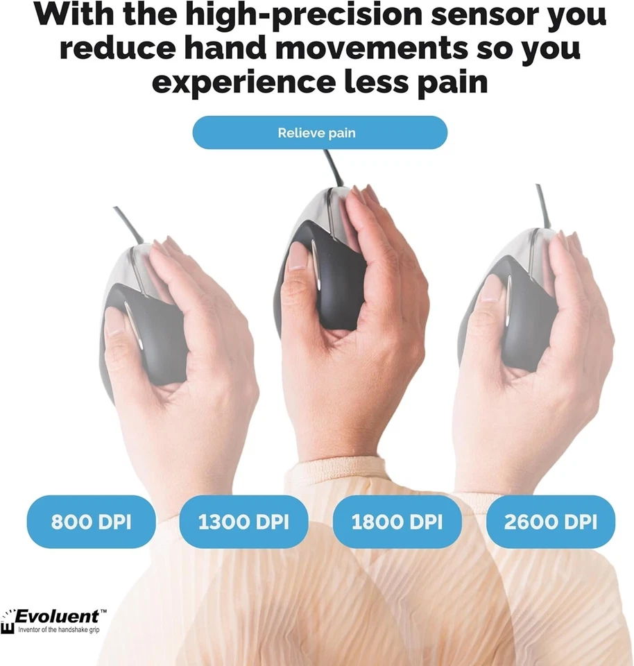 Evoluent Right Handed Vertical Mouse 3 Ergonomic Mouse - Image 4 of 4